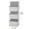 mDesign Fabric Over Door Hanging Storage Organizer - 3 Pockets